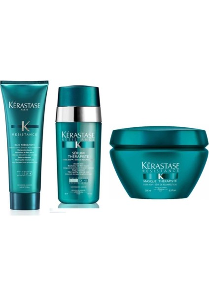 Resistance Therapiste Şam 250ML+MASQUE Therapiste Maske 200ML+ÇIFT Yönlü Serum [3-4] 30ML