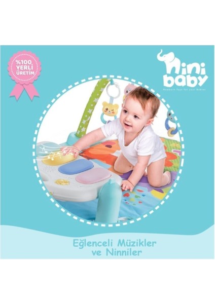 Oyuncak Piyanolu Bebek Halısı