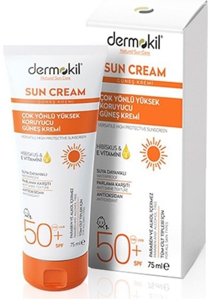Çok Yönlü Yüksek Koruyucu 50 Spf Güneş Kremi 75 ml