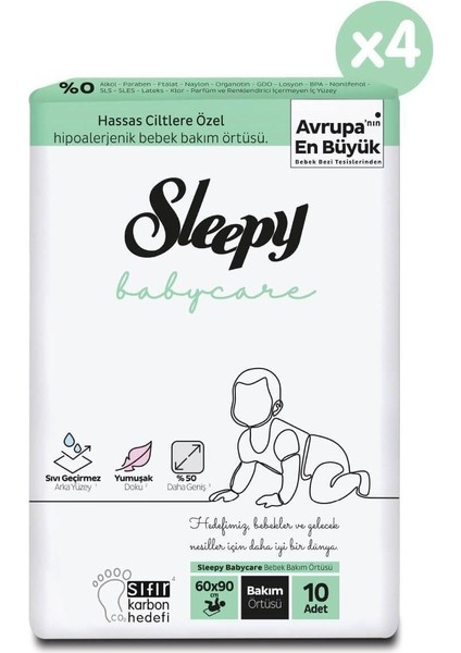 Babycare Bebek Bakım Örtüsü 60X90 cm 4X10 40 Adet fiyatları