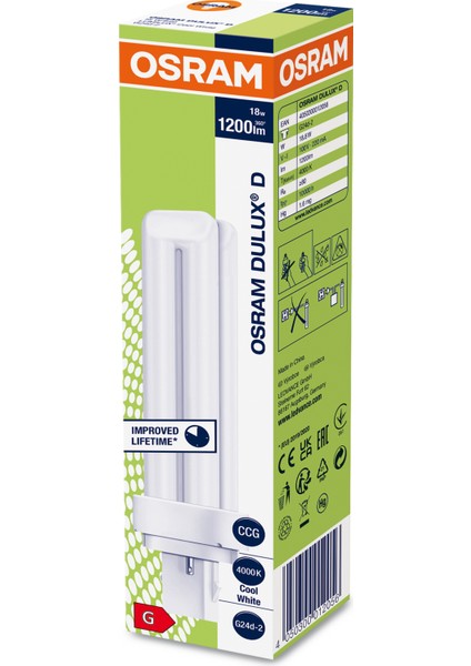 Dulux D 18W/840 2P PLC Spot Ampul Günışığı 4000K