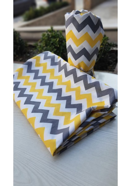 Lastikli Çarşaf Takımı Zikzaklı Çarşaf Takımı