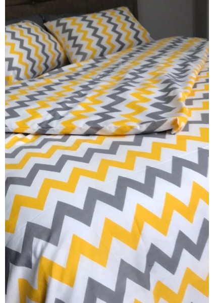 Nevresim Takımı Zikzak Desen Ranforce Nevresim Takımı