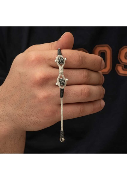 Gümüş Kazaziye Örgü Bileklik indirimleri