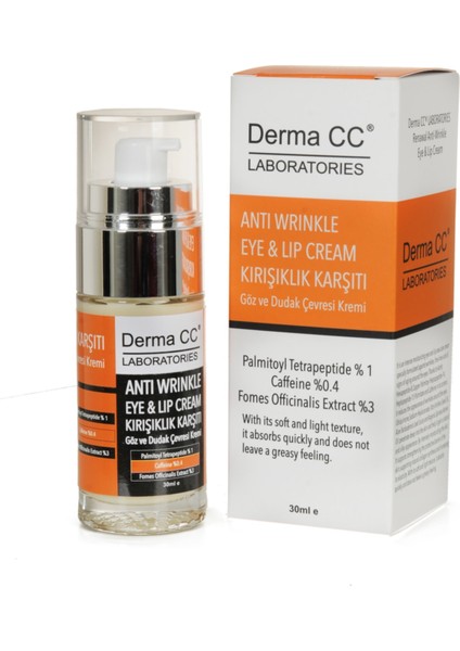 Anti Wrinkle Eye&lip Cream - Göz ve Dudak Çevresi Kırışık Karşıtı Krem 30 ml