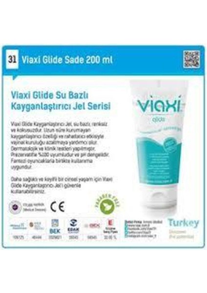 Glide Kayganlaştırıcı Jel Sade 200 Ml 3 Adet Skt:02-2022