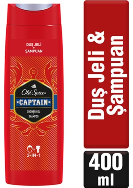 Duş Jeli & Şampuan 400 Ml Captain
