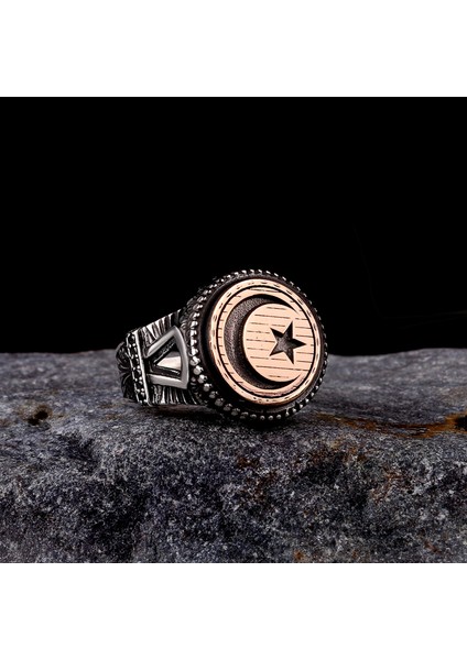 Ayyıldız Model 925 Ayar Gümüş Erkek Yüzük