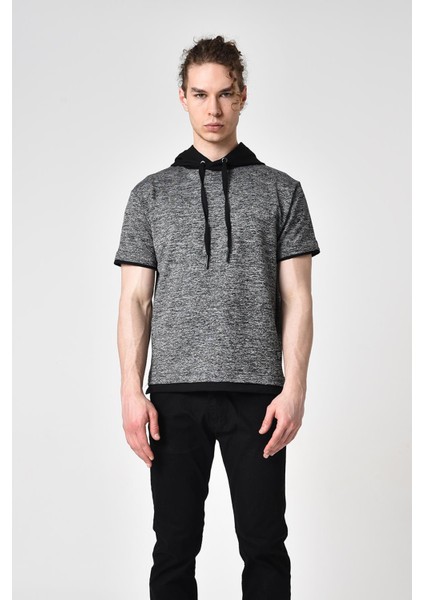 Kapüşonlu T-Shirt (E22-707B)