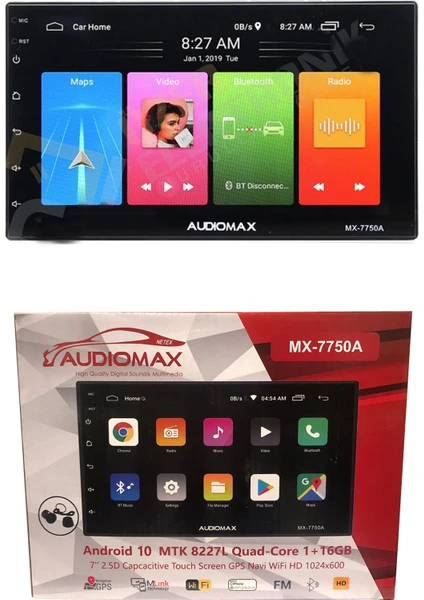 Android 8.1 Double Teyp Multimedya 7 Inc Kameralı Audiomax