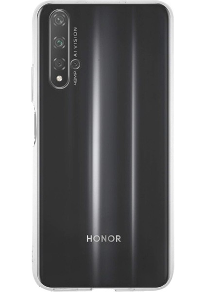 Caseworld Huawei Honor 20 ile Uyumlu Kapak 1mm Şeffaf Silikon ile Uyumlu Kılıf