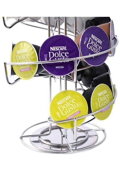 Fincan Kahve Kapsül Tutucu Standı Rotary Kahve Pod Kulesi Raf Dönebilen Kahve Pods Depolama Rafları | Depolama Rafları | Kahve Pod Holdingstorage Raf Rafları(Yurt Dışından)