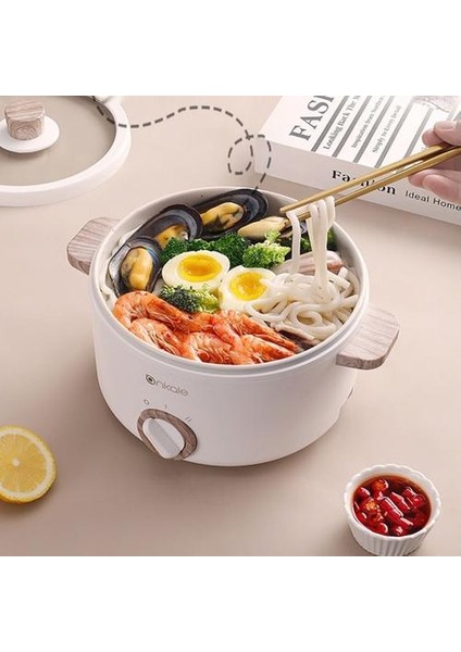 1.5l Elektrikli Pişirme Pot Hotpot Taşınabilir Multicooker Pirinç Ocak Gıda Vapuru Elektrikli Tavuk Kızartma Tavası Ev Seyahat 220 V |