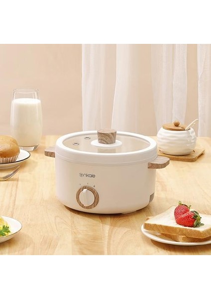 1.5l Elektrikli Pişirme Pot Hotpot Taşınabilir Multicooker Pirinç Ocak Gıda Vapuru Elektrikli Tavuk Kızartma Tavası Ev Seyahat 220 V |