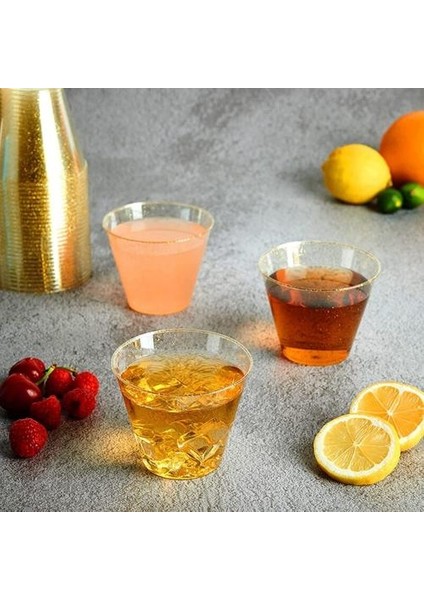 Tek Kullanımlık Tumblers Su Bardakları Plastik Bardaklar Düğün Parti Yıldönümü Bindirmebakkular