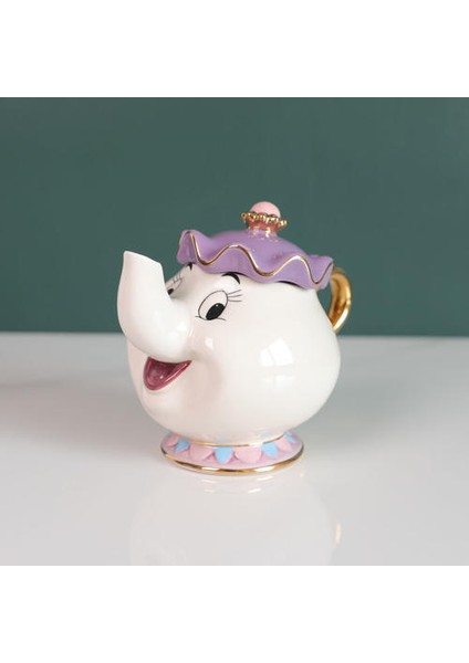 Güzellik ve Canavar Çaydanlık Seti Kupa Mrs Potts Chip Çay Potu Bardak Hediye | Sürahi fırsatları