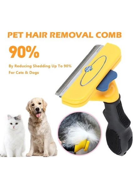 Rahat Pet Epilasyon Tarak Kediler Köpek Bakım Tarak Yavru Yavru Saç Deshedding Giyotin Taraklar Evcil Hayvanlar Bakım Araçları | Köpek Tarakları (Sarı) fiyatları