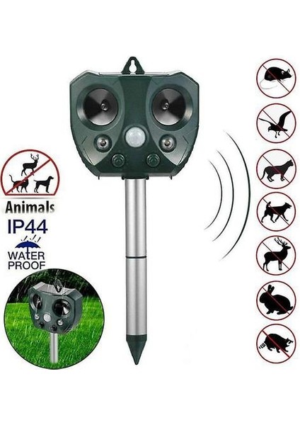 Ultrasonik Kovucu Güneş Kovucu Hayvanları Uzak Tutmak Rakun, Kediler, Köpekler, Kuşlar, Tavşan, Sincap, Kokarcalar, Geyik(Yurt Dışından)