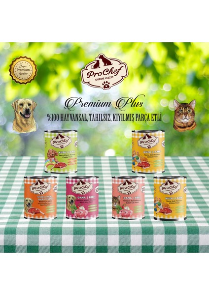 24 Adet Premium Plus Yavru Köpek Maması | 415 gr Kuzu Etli Konserve Yaş Mama indirimleri