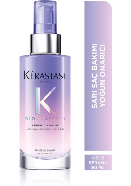 Blond Absolu Serum Cicanuit Açık Renkli Saçlı Saçlar Için Onarıcı Gece Saç Bakım Serumu 9 modelleri