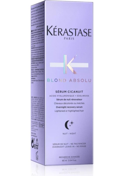 Blond Absolu Serum Cicanuit Açık Renkli Saçlı Saçlar Için Onarıcı Gece Saç Bakım Serumu 9 fırsatları