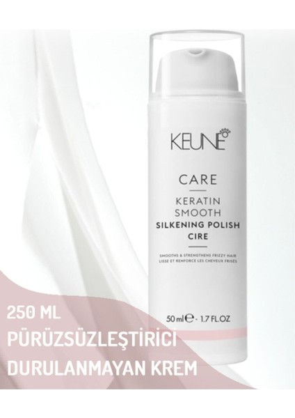 Keratin Smooth Silkening Polish Pürüzsüzleştirici Durulamayan Krem 50 ml