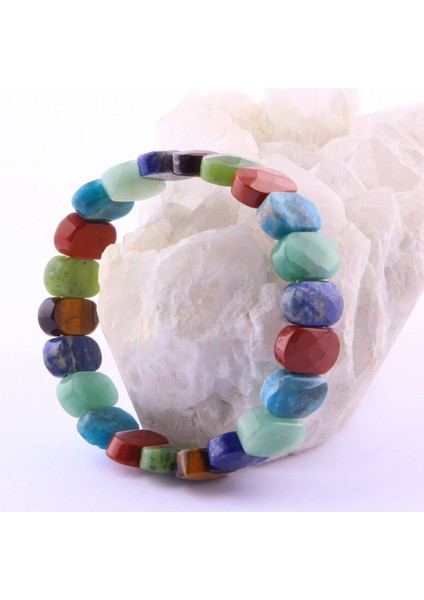Lapis Apatit Aventurin Jasper Yeşim Kaplan Gözü 9X14 mm Doğal Taş Bileklik modelleri