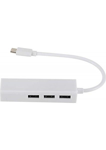 AL-4693 USB 3.1 Type C Hub Ethernet Çevirici Dönüştürücü Adaptör 34 x 17 x 4.2 Cm Usb/type