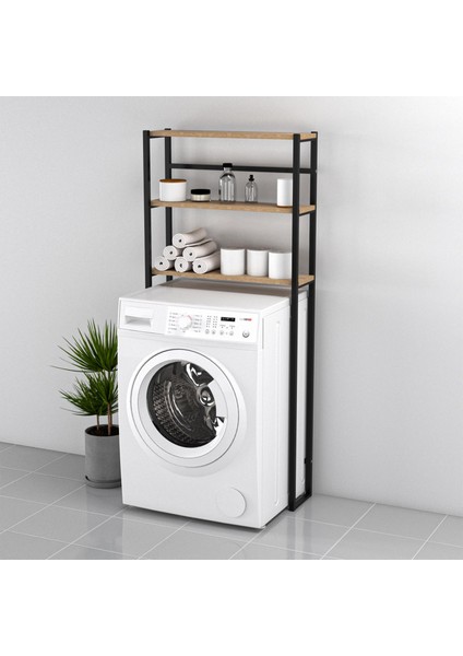 Viyana Çamaşır Makinesi Dolabı Banyo Rafı Çamaşır Makina Üstü Dolap Banyo Düzenleyici