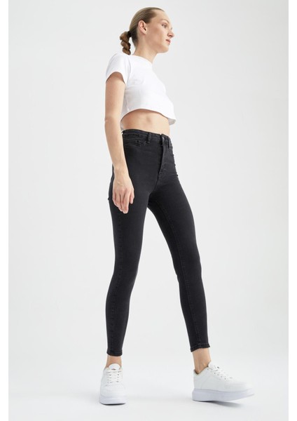 Super Skinny Jegging Fit Yüksek Bel Jean Pantolon Y7204AZ22AU fırsatları