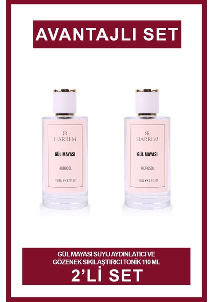 Gül Mayası Suyu Aydınlatıcı Tonik 110 ml 2'li Set