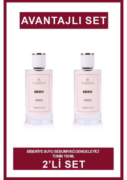 Biberiye Suyu Sebum/yağ Dengeleyici Tonik 110 ml 2'li Set
