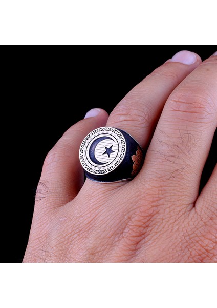 Ayyıldız Model Otantik Desen 925 Ayar Gümüş Yüzük indirimleri