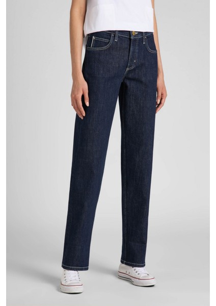 Jane Cuffed Straight Fit Yüksek Bel Jean Kot Pantolon fiyatları
