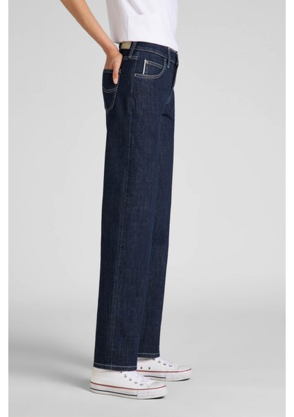 Jane Cuffed Straight Fit Yüksek Bel Jean Kot Pantolon modelleri
