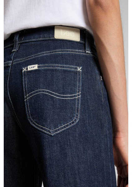Jane Cuffed Straight Fit Yüksek Bel Jean Kot Pantolon fırsatları