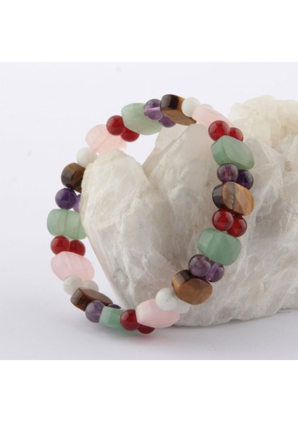 Sertifikalı Ay Taşı Kaplan Gözü Pembe Kuvars Ametist Aventurin Akik Doğal Taş Tasarım Bileklik modelleri