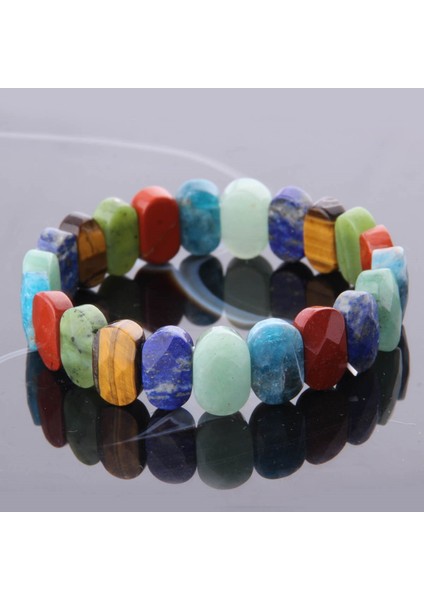 Sertifikalı Lapis Apatit Aventurin Jasper Yeşim Kaplan Gözü 9X14 mm Doğal Taş Bileklik fiyatları