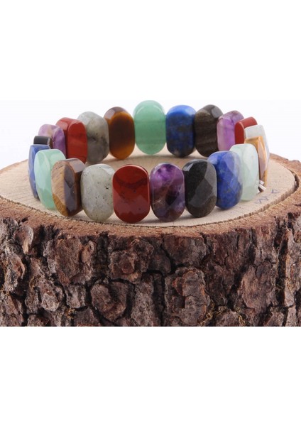 Sertifikalı Obsidyen Ametist Jasper Labrodorit Kaplan Gözü Aventurin Lapis 9X14 mm Bileklik fiyatları