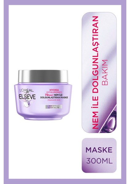 Hydra Hyaluronic 72 Saat Nem ile Dolgunlaştıran Maske 300ML ve Nem ile Dolgunlaştıran Serum fırsatları