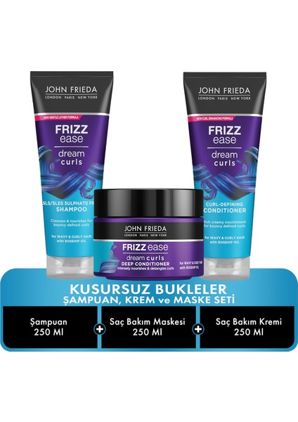 Kusursuz Bukleler Şampuan & Krem & Maske Set