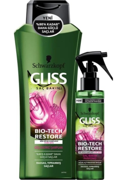 Glıss Bıo-Tech Restore Şampuan 525 ml + Saç Bakım Parfümü