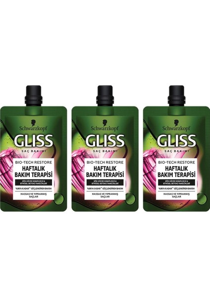 Bio-Tech Restore Haftalık Bakım Terapisi 50 ml 3'lü fiyatları