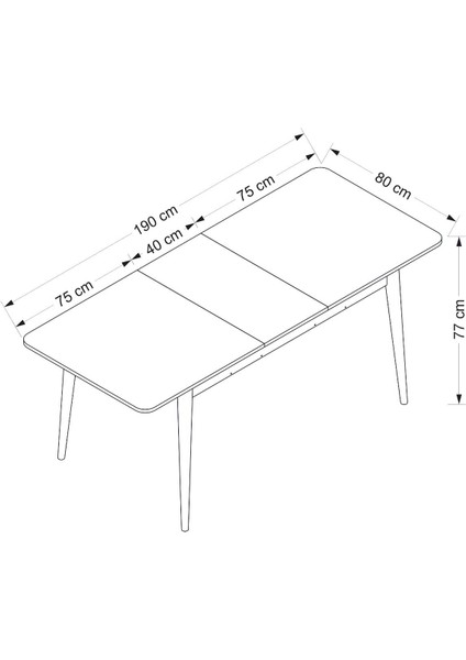 Days Yemek Masası 40 Acılır-Cevız modelleri