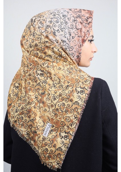 Desenli Keten Soft Eşarp - Desen-07 - Renk-20-56