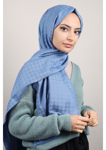 Shawl Secret Kendinden Desenli Viskon Şal - Desen-01 - Renk-10-56