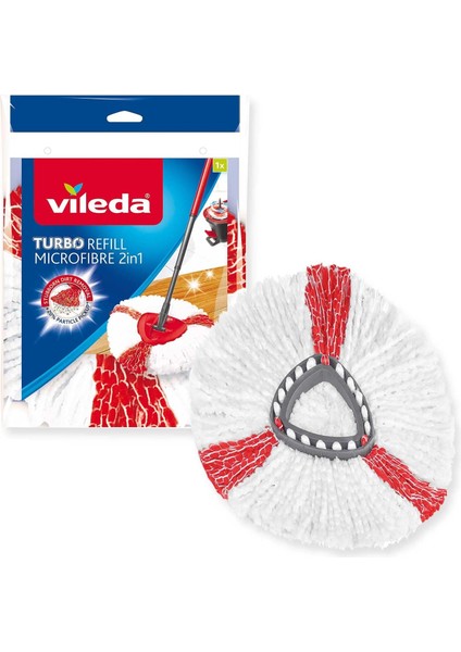 Turbo 2in1 Yedek Paspas, Üçgen Başlık, Yumuşak Mikrofiber, 1 Adet