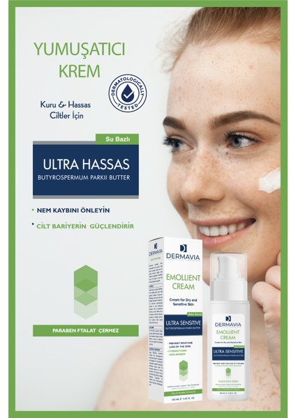 Kuru ve Hassas Ciltler Için Emolyent Krem 100 ml