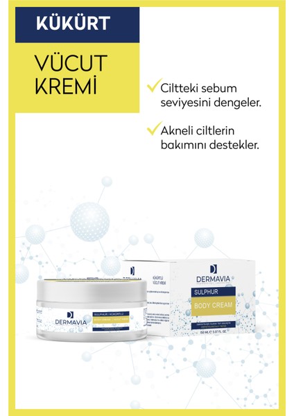 Kükürtlü Vücut Kremi 150 ml