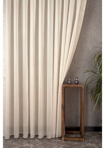 Etamin Tül Bej Pilesiz 350X260